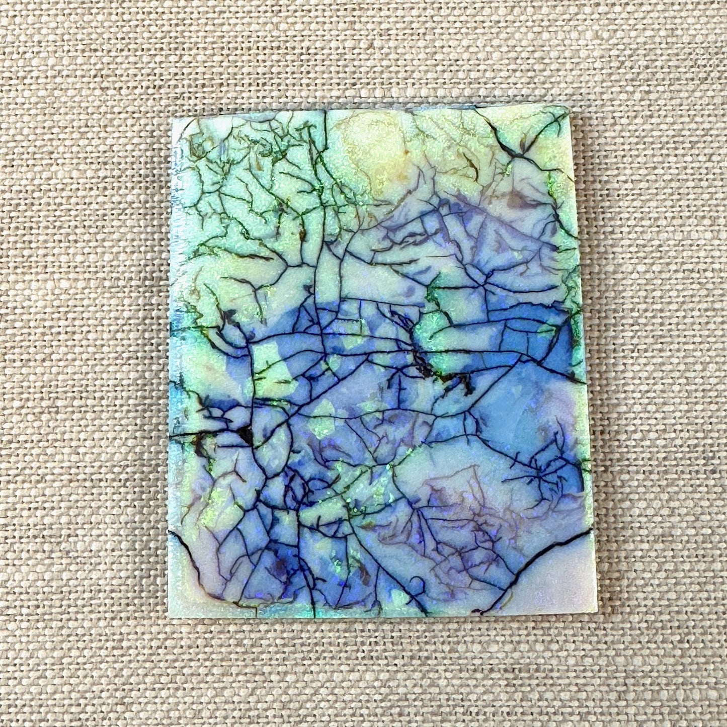 Sterling Opal Unbacked Rough Slab - 13 gr