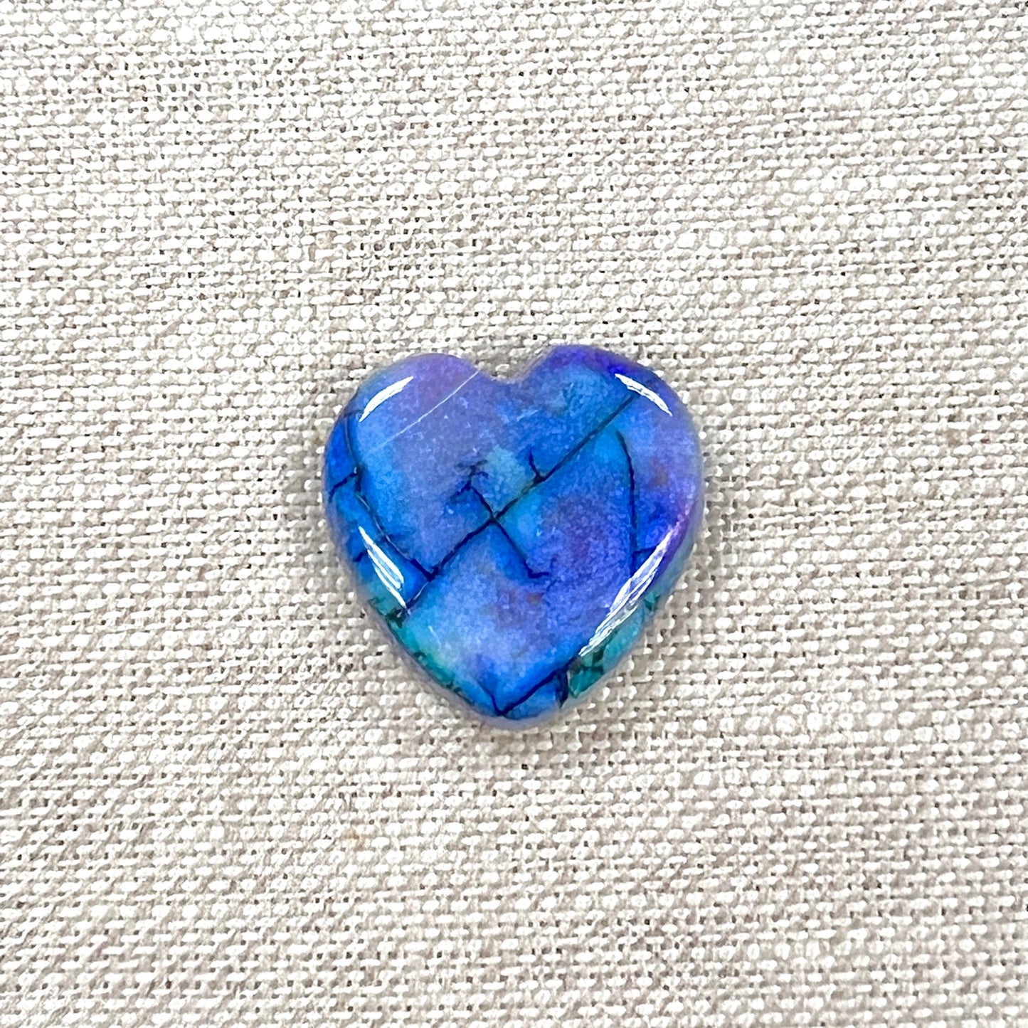 Sterling Opal 20mm Heart Cabochon