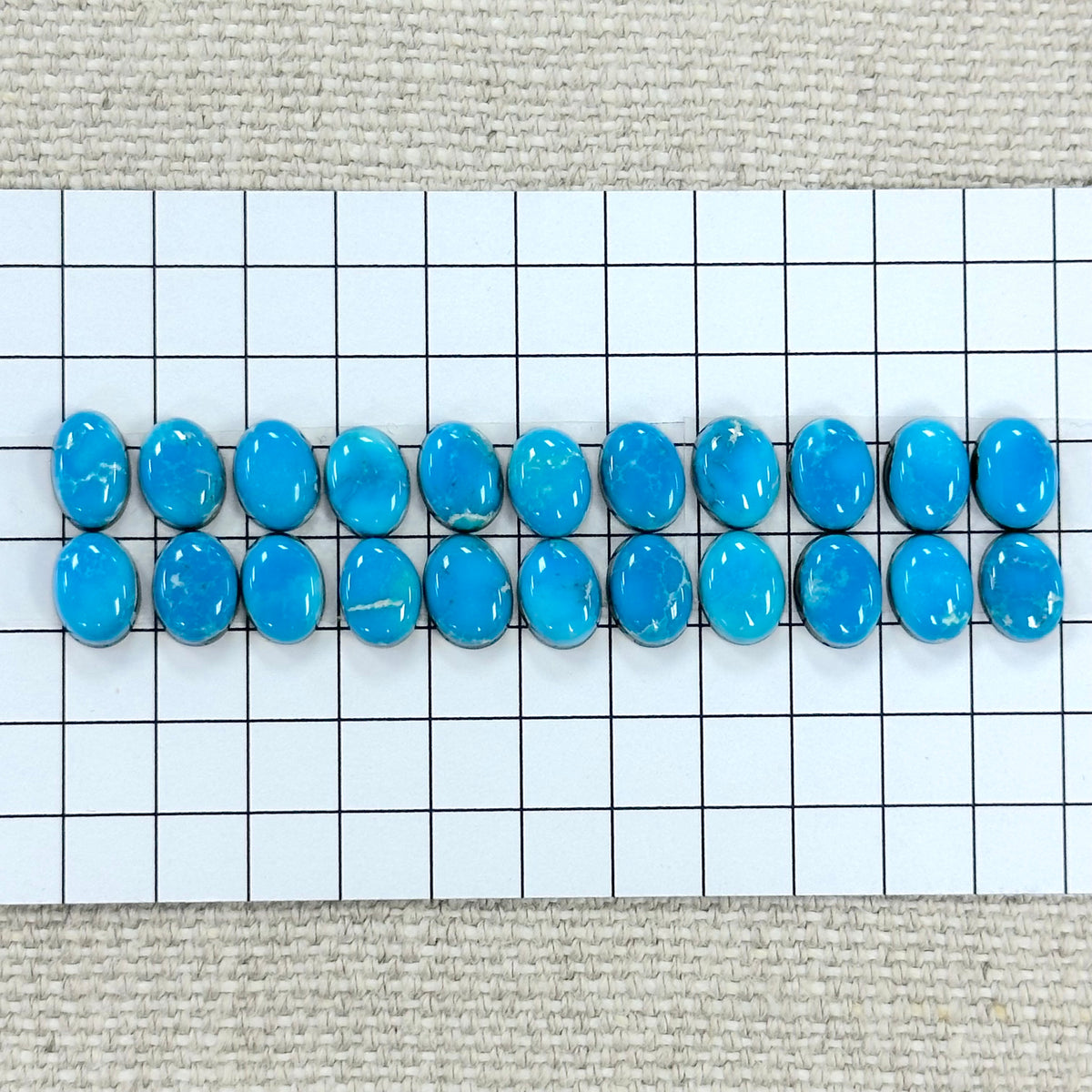 Kingman Ithaca Turquoise Cabochon Set
