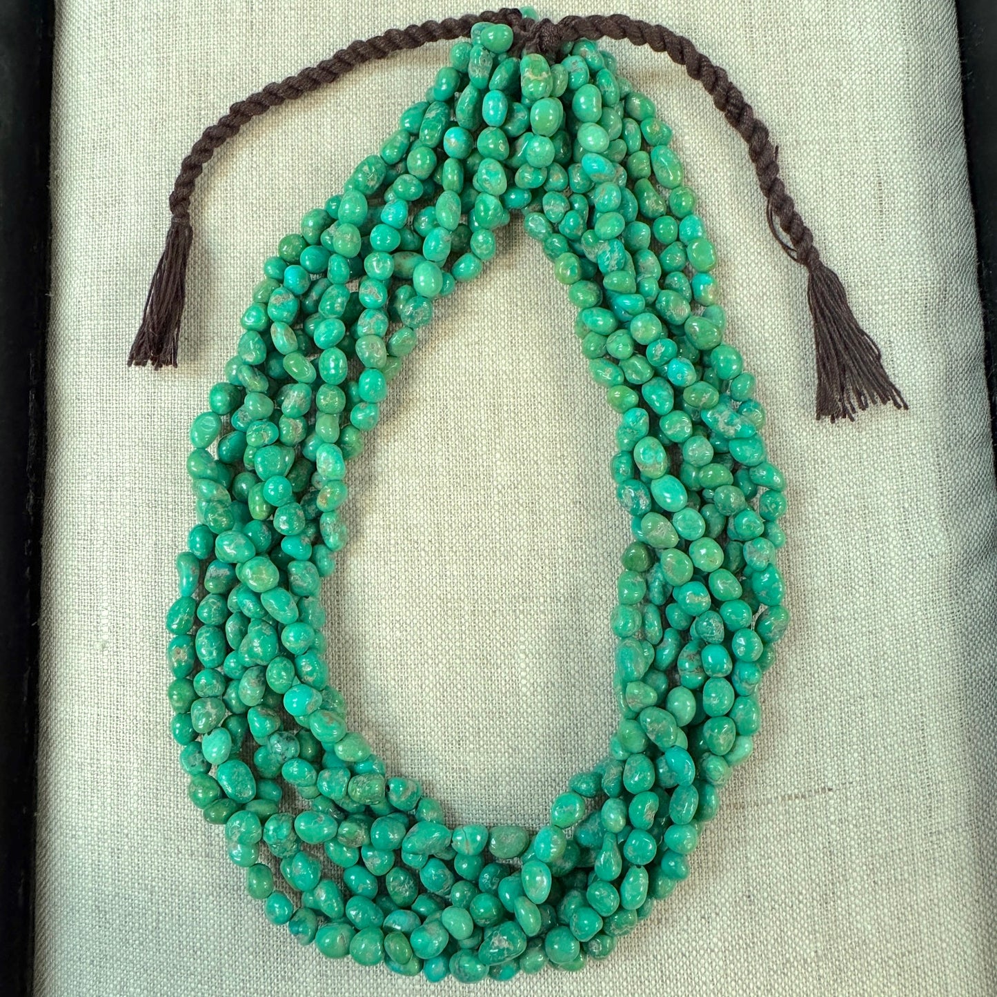 Emerald Valley Turquoise Smooth Nugget Strand 5.3-5.7mm -- 16"