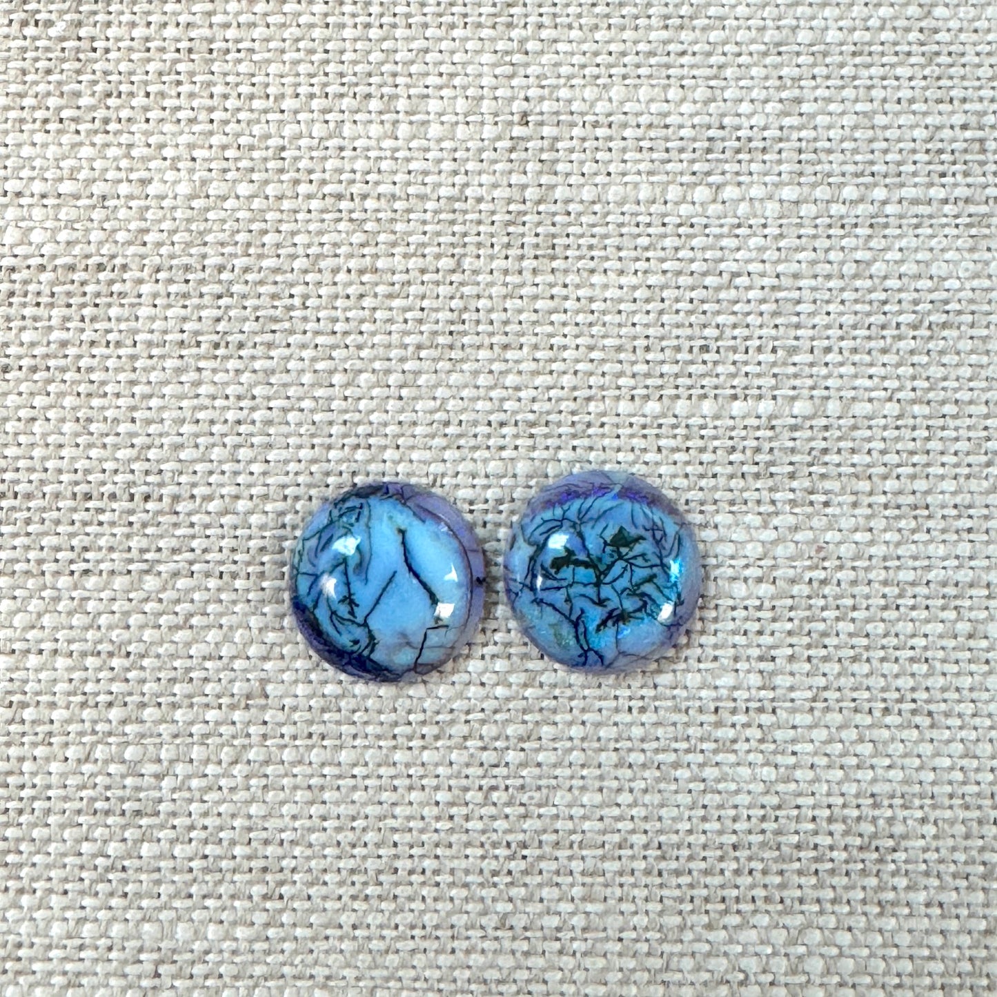 Sterling Opal 10mm Round Cabochon Set