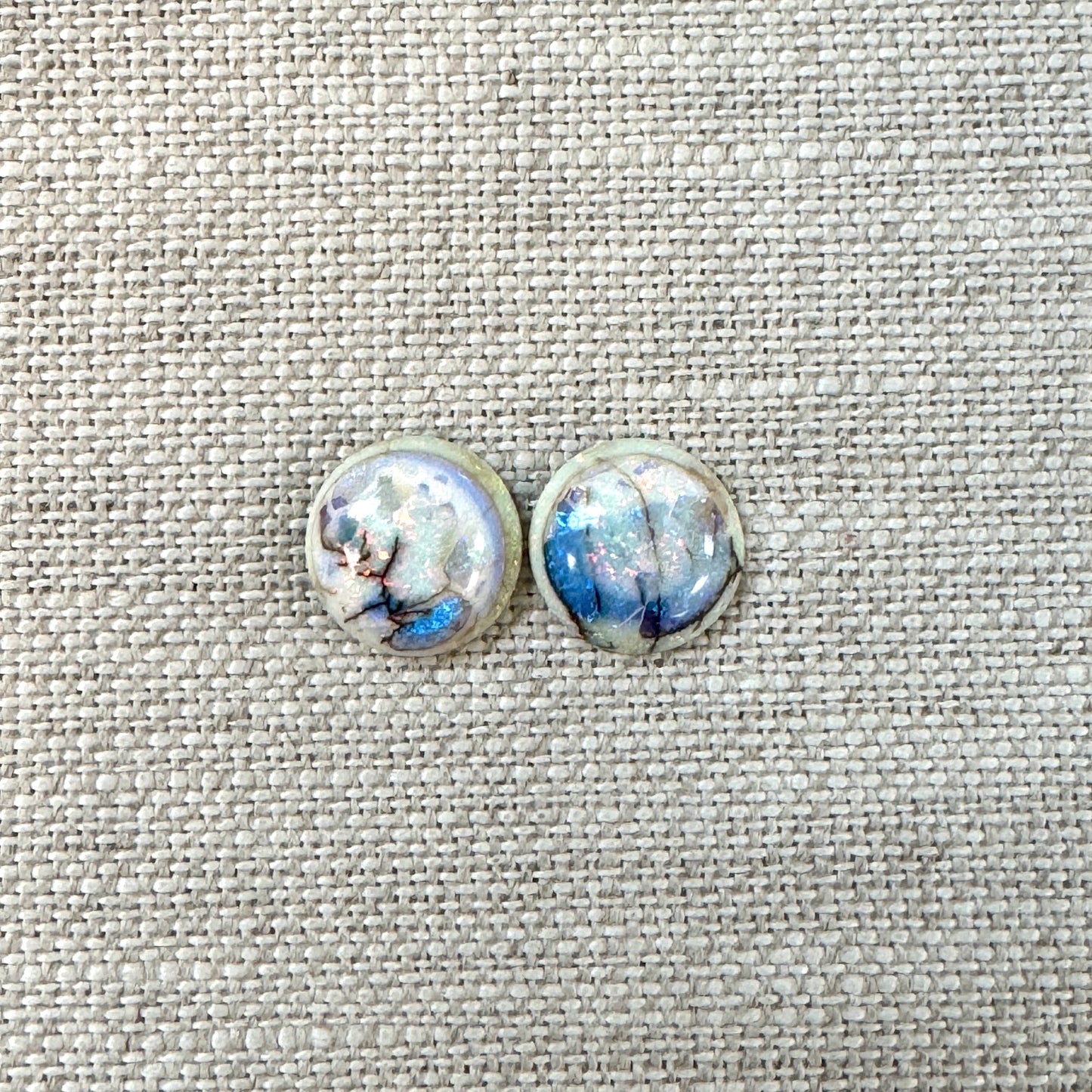 Sterling Opal 10mm Round Cabochon Set