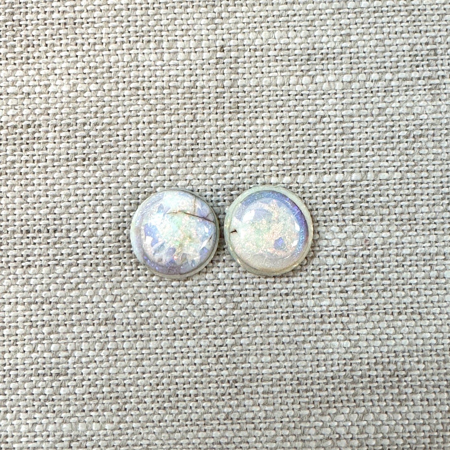 Sterling Opal 10mm Round Cabochon Set