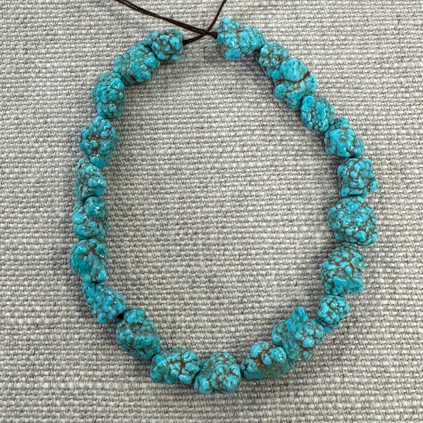 Sonoran Nugget Turquoise 7-7.5mm -- 8" strand