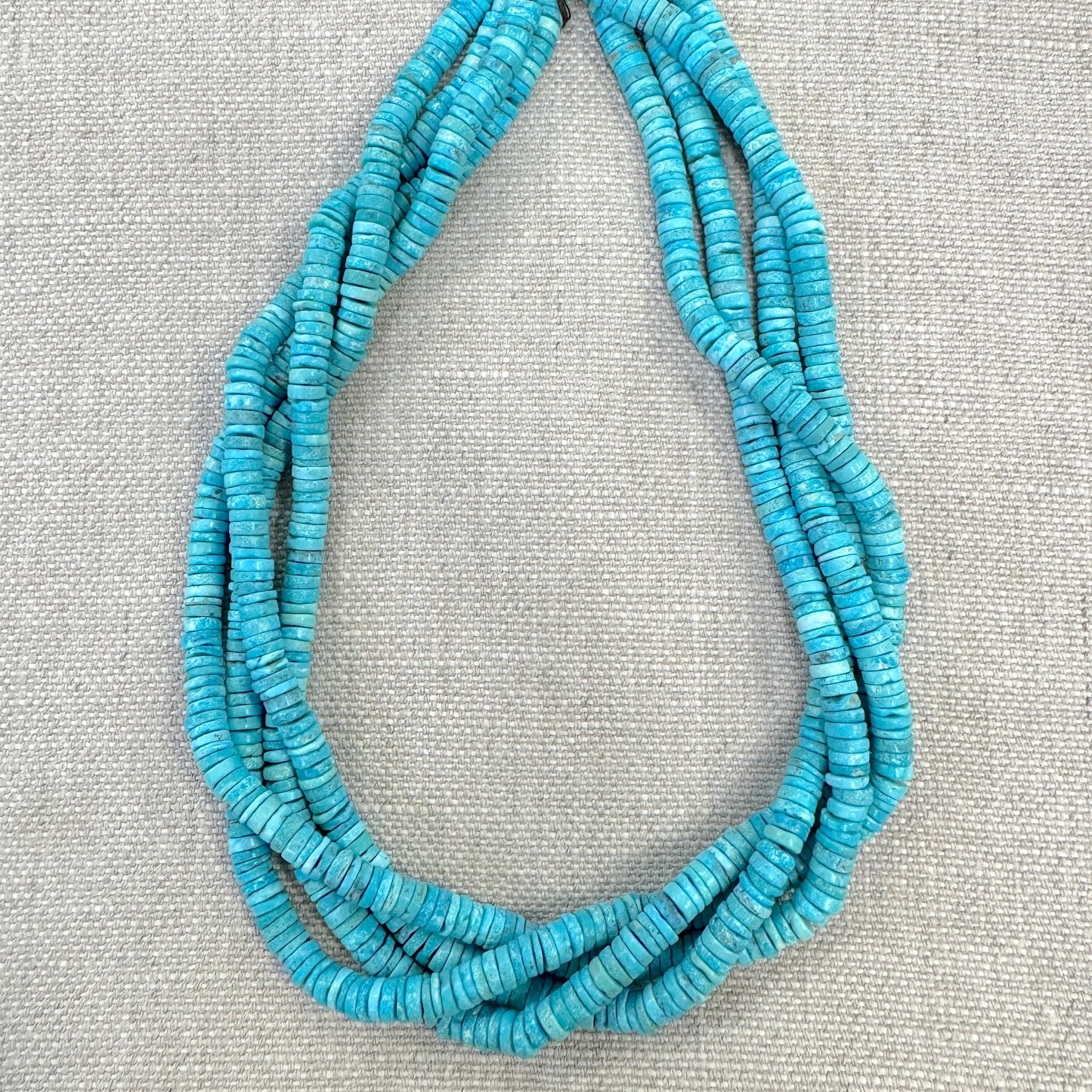 White Water 6mm Matte Finish Disc Beads Strand-- 16"