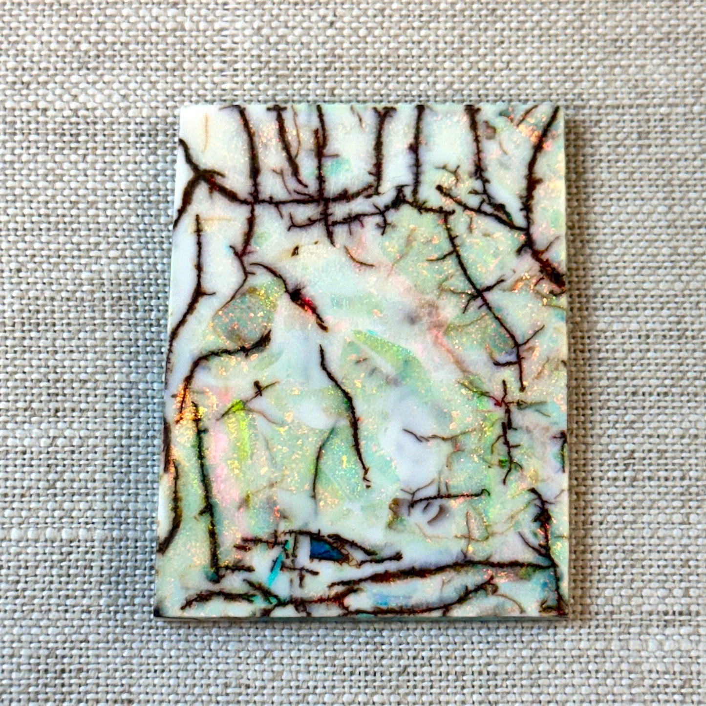 Sterling Opal Unbacked Rough Slab - 9.4 grams