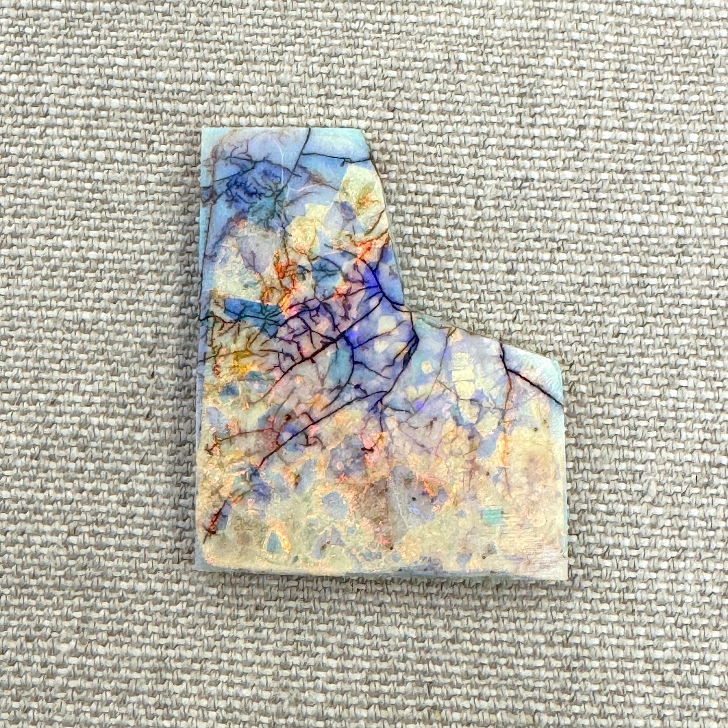 Sterling Opal Unbacked Rough Slab - 9.2 gr