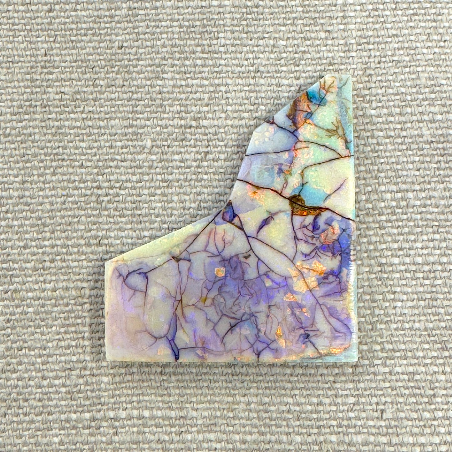 Sterling Opal Unbacked Rough Slab - 9 gr