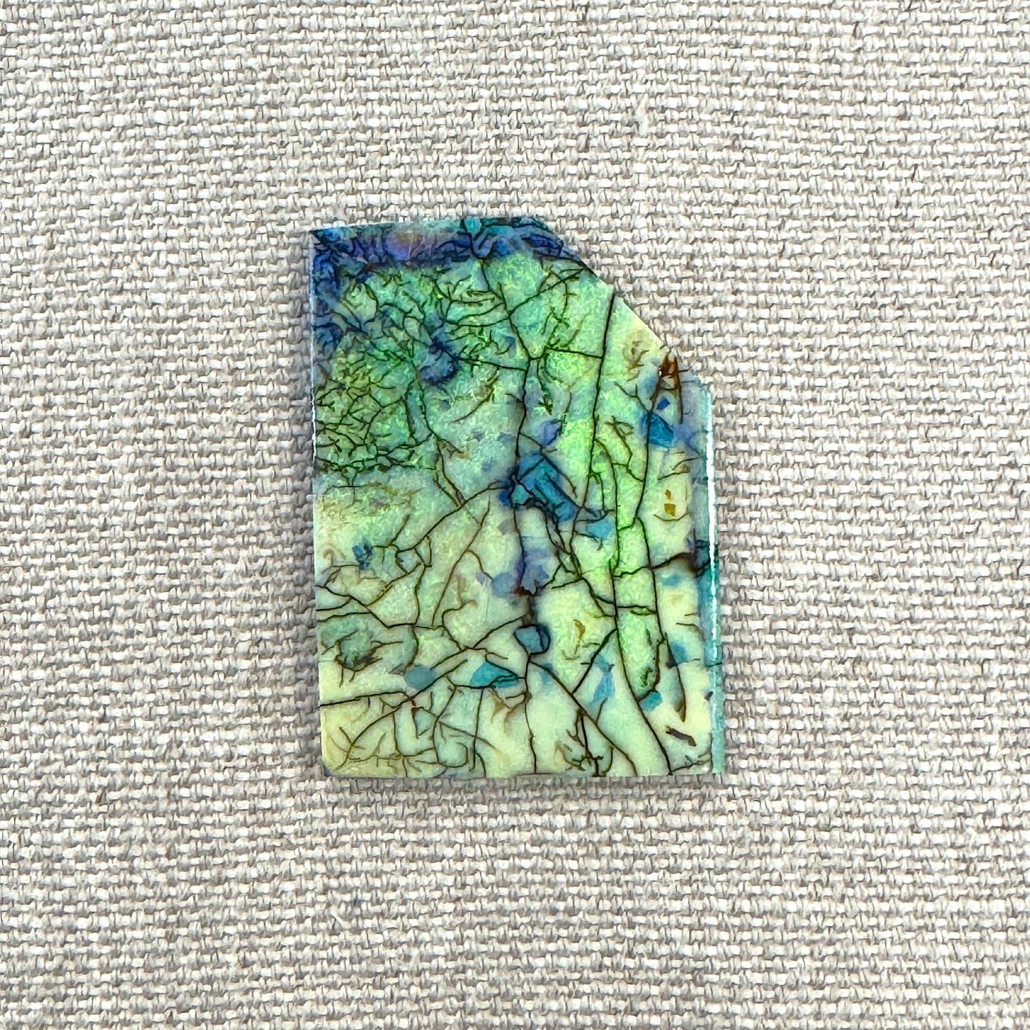 Sterling Opal Unbacked Rough Slab - 7.8 gr