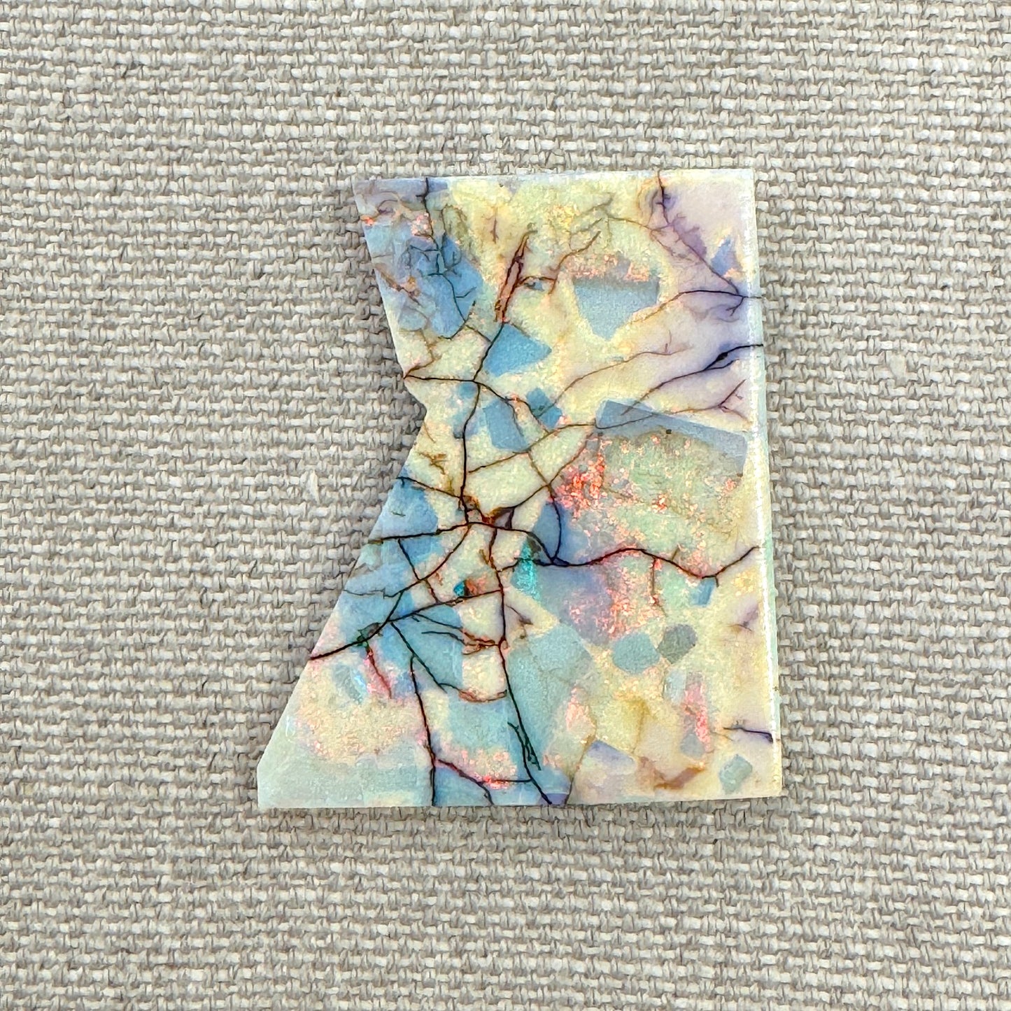 Sterling Opal Unbacked Rough Slab - 9 gr