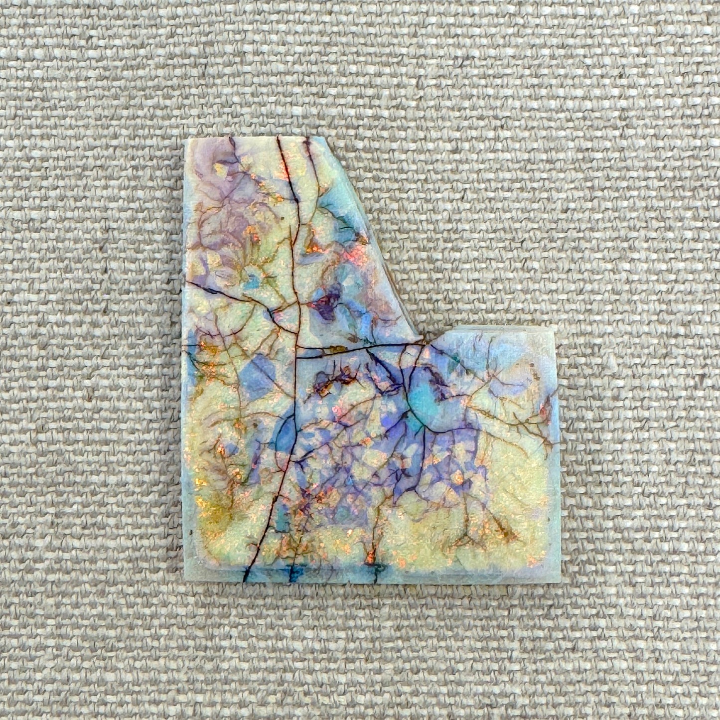Sterling Opal Unbacked Rough Slab - 9.8 gr