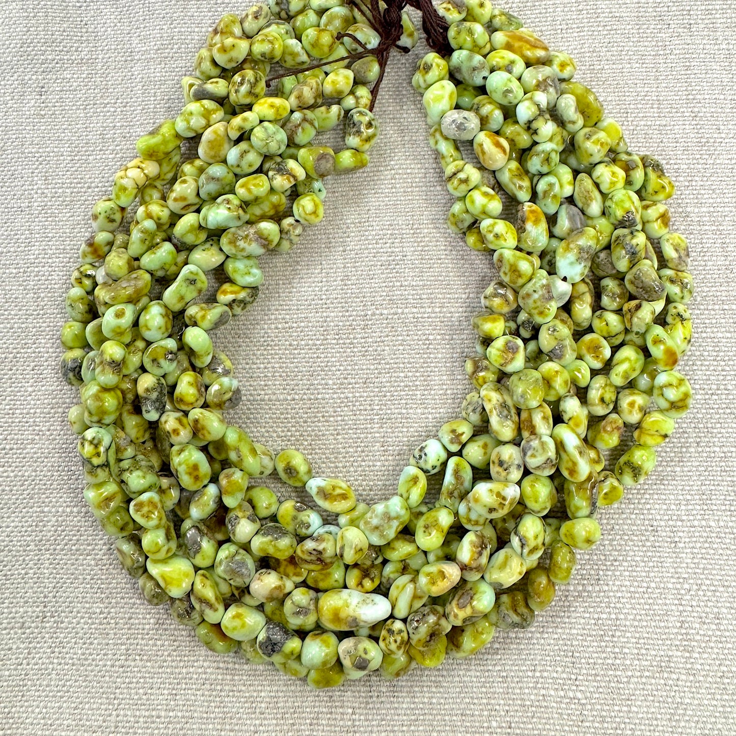 Palomino Free Form Bead Strand -- Approx 8-9mm, 16"