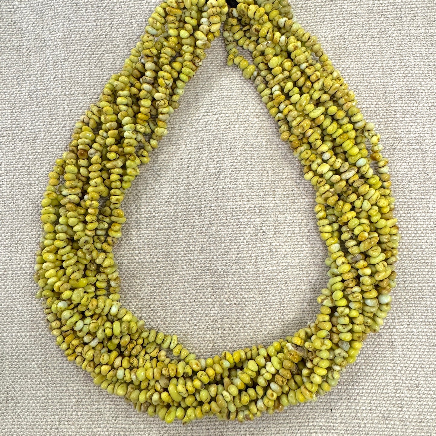 Palomino Smooth Flat Bead Strand -- Approx 4.6-5mm, 18"