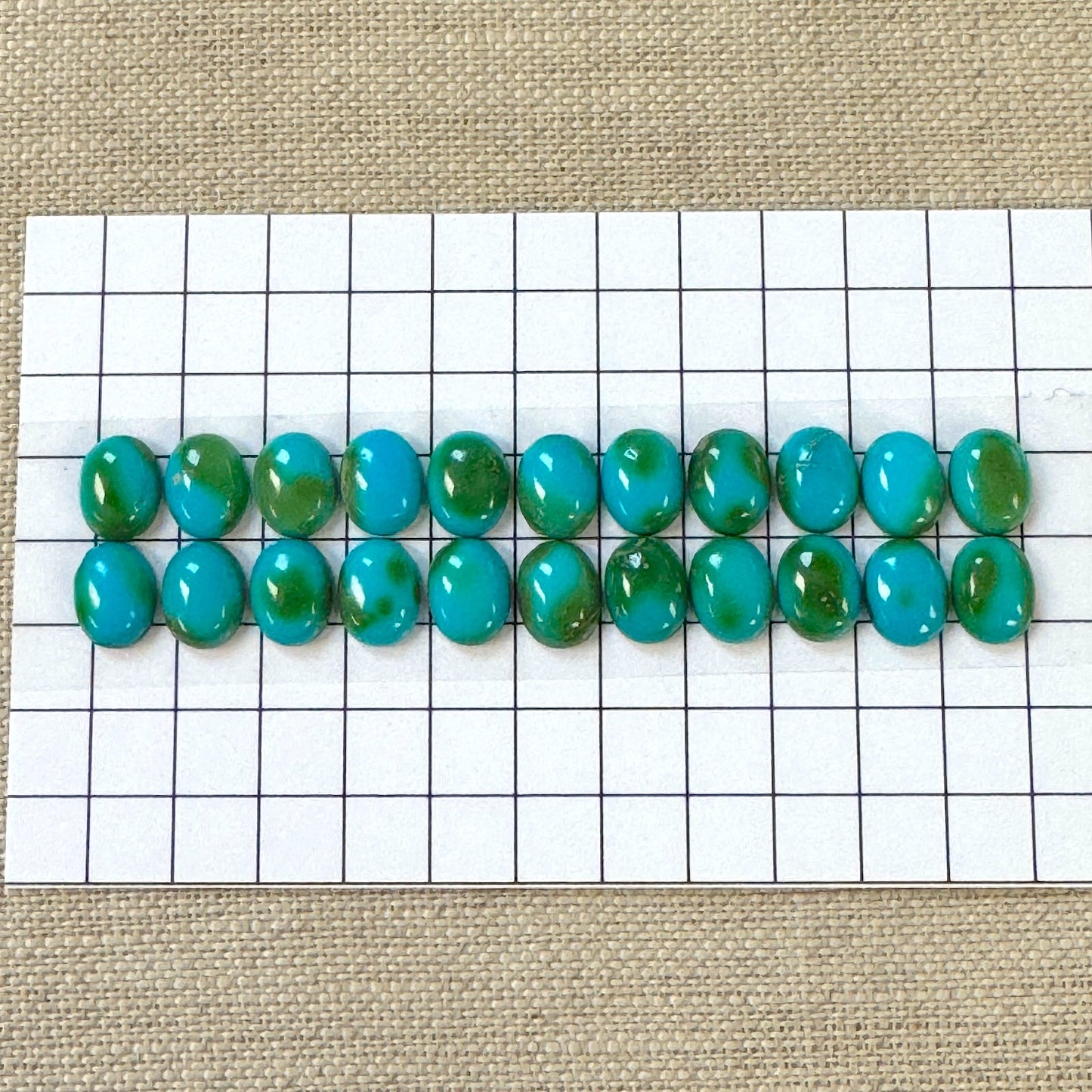 Sonoran Mountain Calibrated 6x8mm Oval Cabochon Set -- 22 pc
