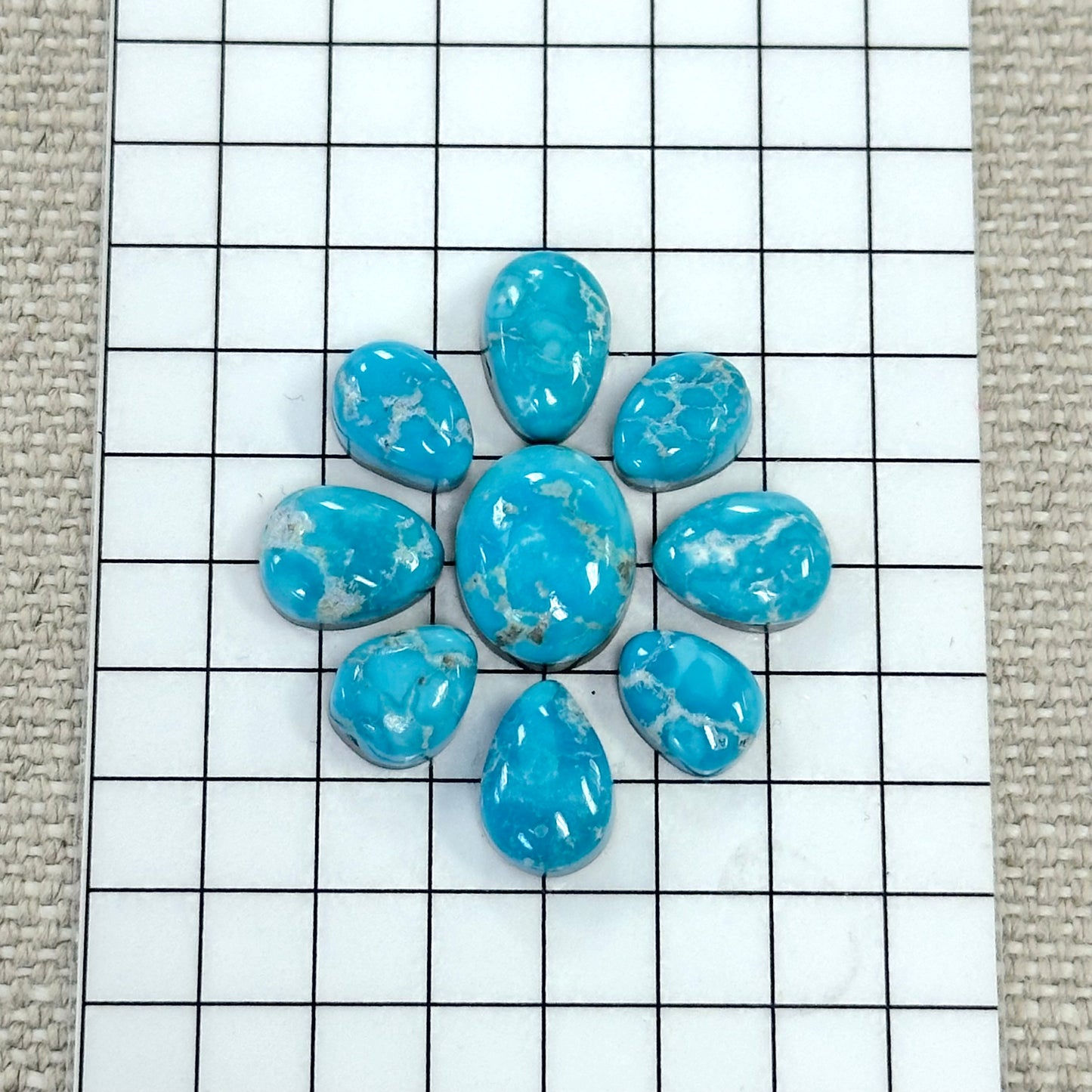 Bluebird Turquoise Cabochon Set