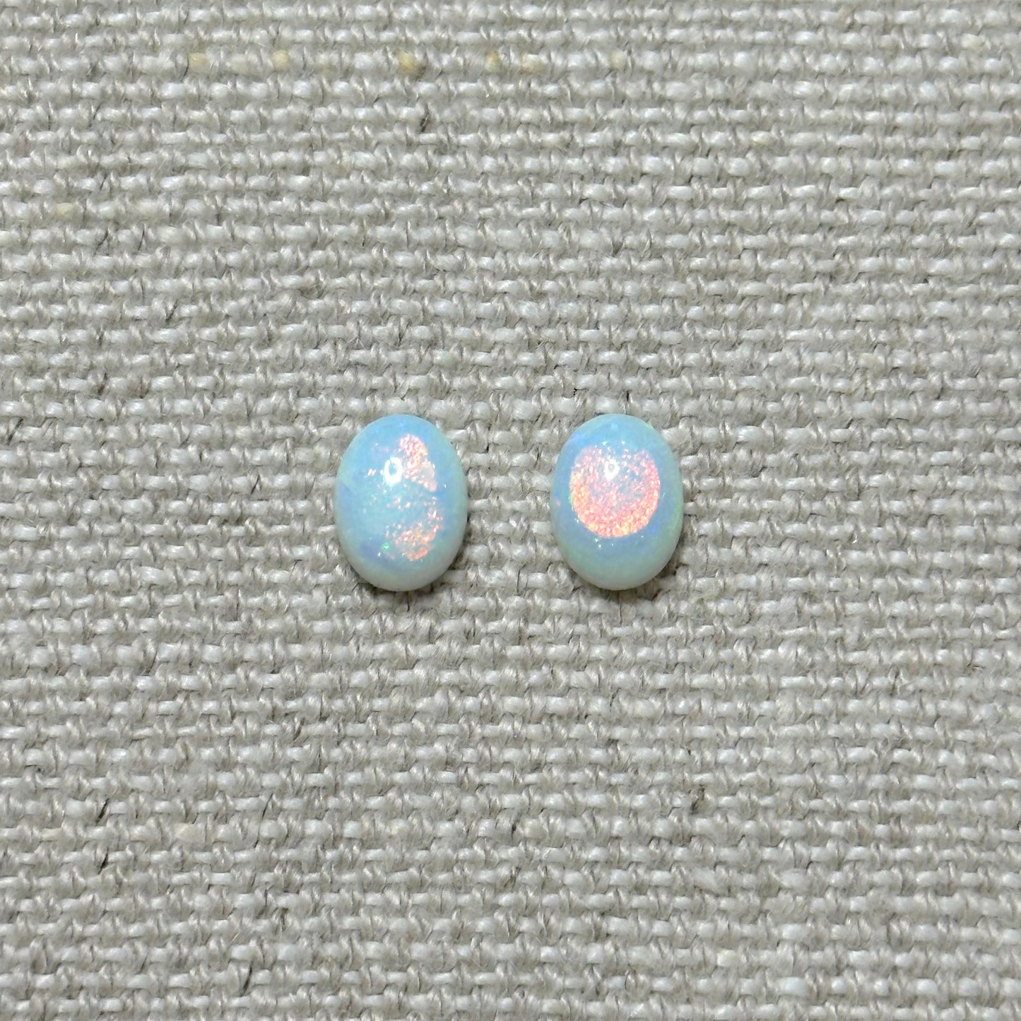 Sterling Opal 6x8mm Oval Cabochon Set