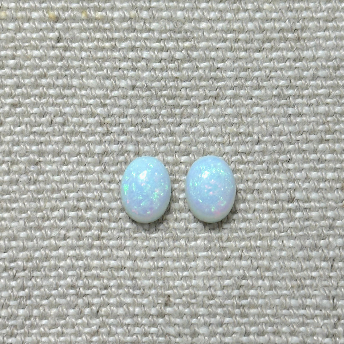 Sterling Opal 6x8mm Oval Cabochon Set