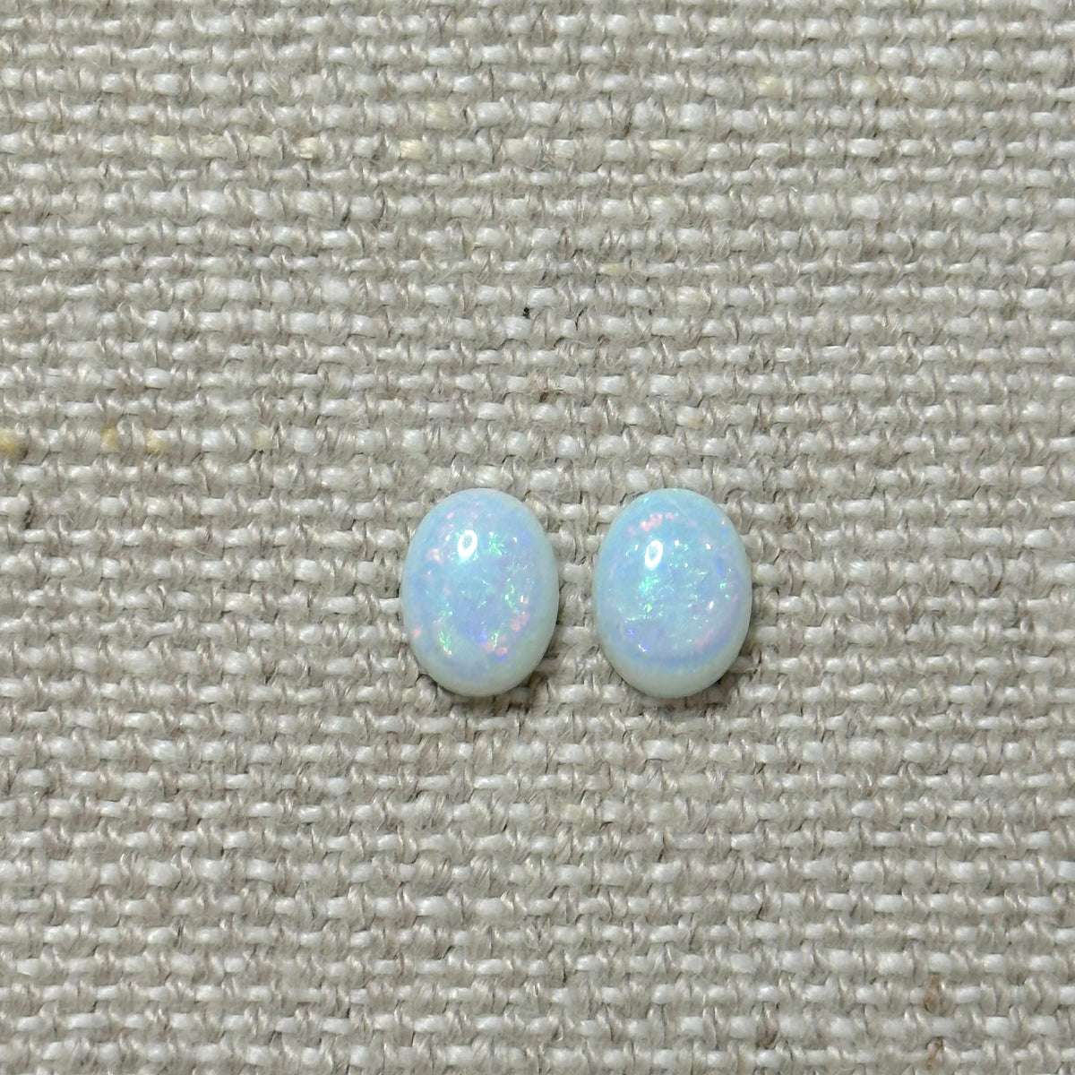 Sterling Opal 6x8mm Oval Cabochon Set
