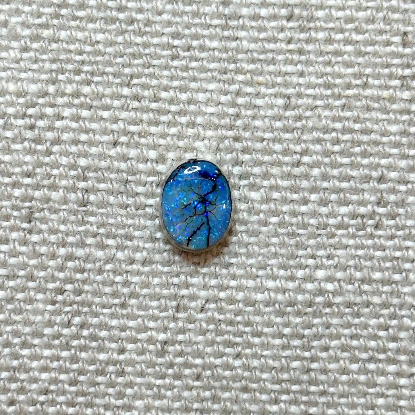 Sterling Opal 8x10mm Oval Cabochon