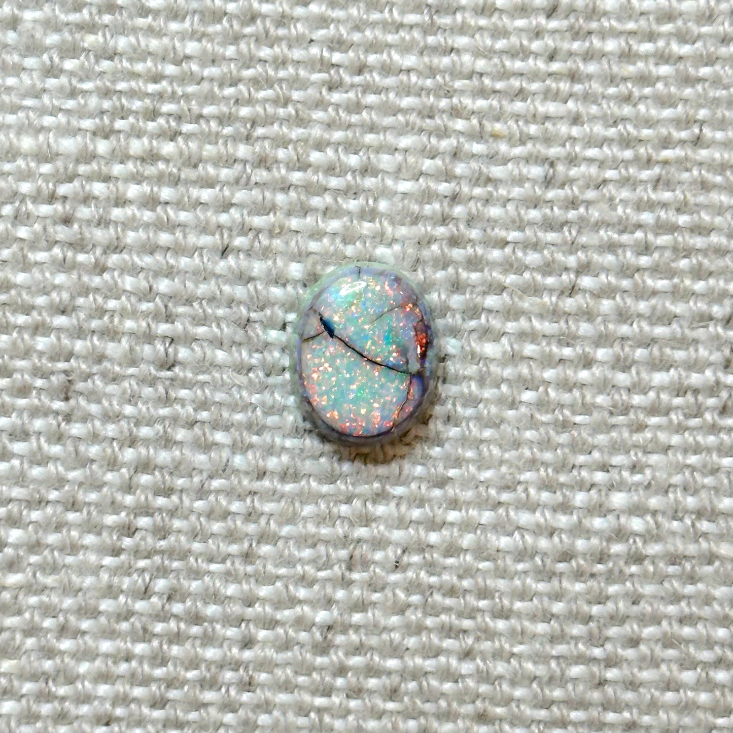 Sterling Opal 8x10mm Oval Cabochon