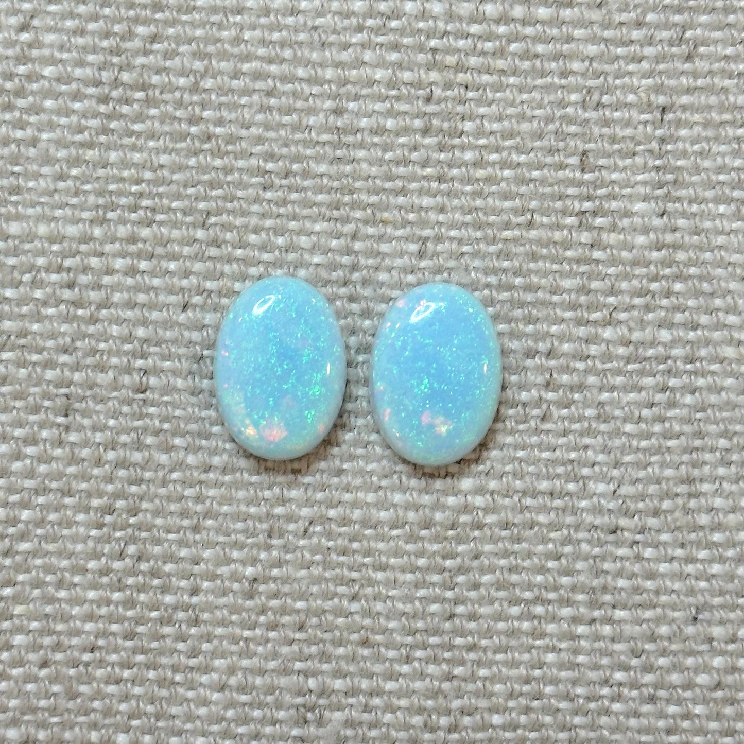 Sterling Opal 10x14mm Pear Cabochon Set