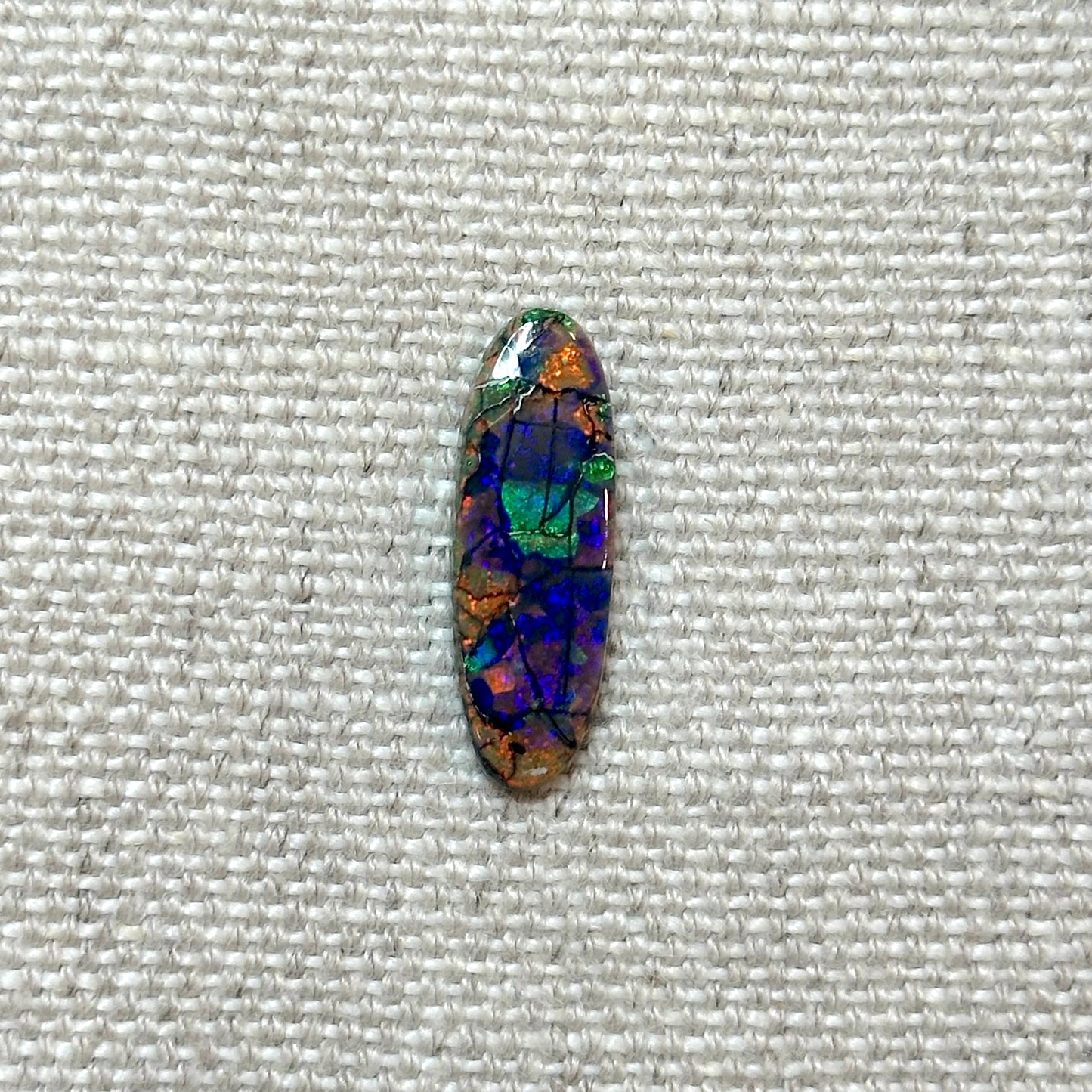 Sterling Opal 8x24mm Oval Cabochon