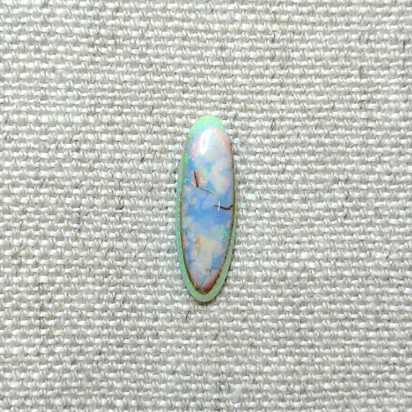 Sterling Opal 8x24mm Oval Cabochon