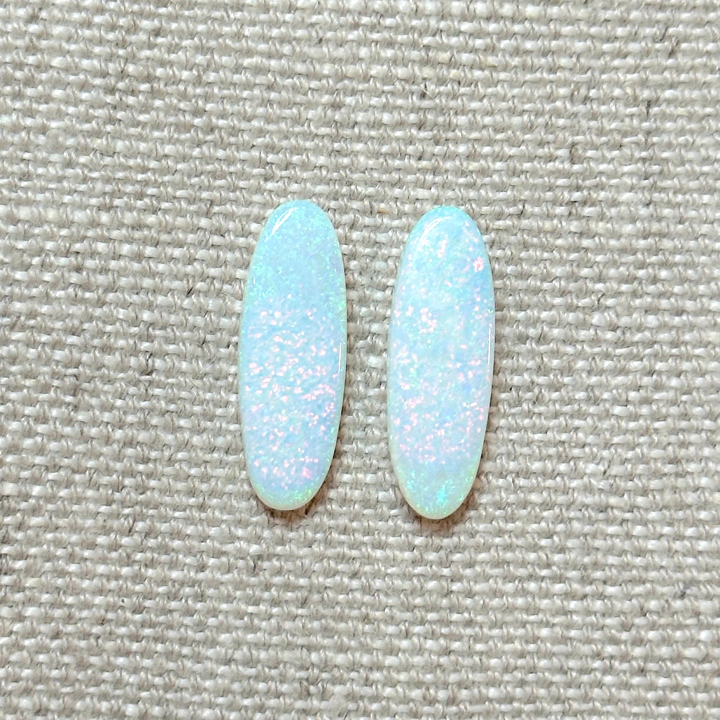 Sterling Opal 8x24mm Oval Cabochon Set