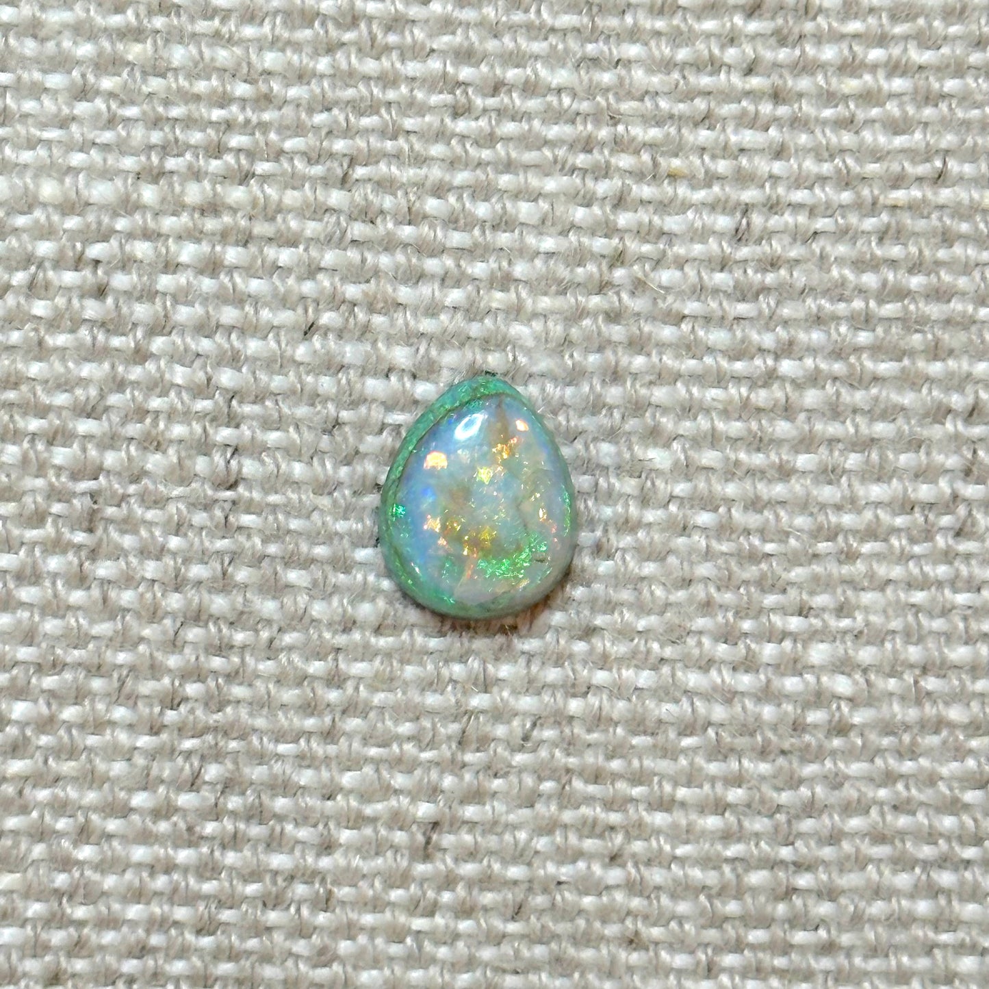 Sterling Opal 8x10mm Pear Cabochon