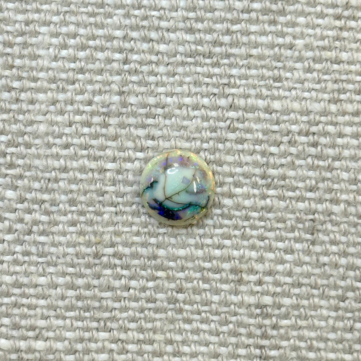 Sterling Opal 8mm Round Cabochon