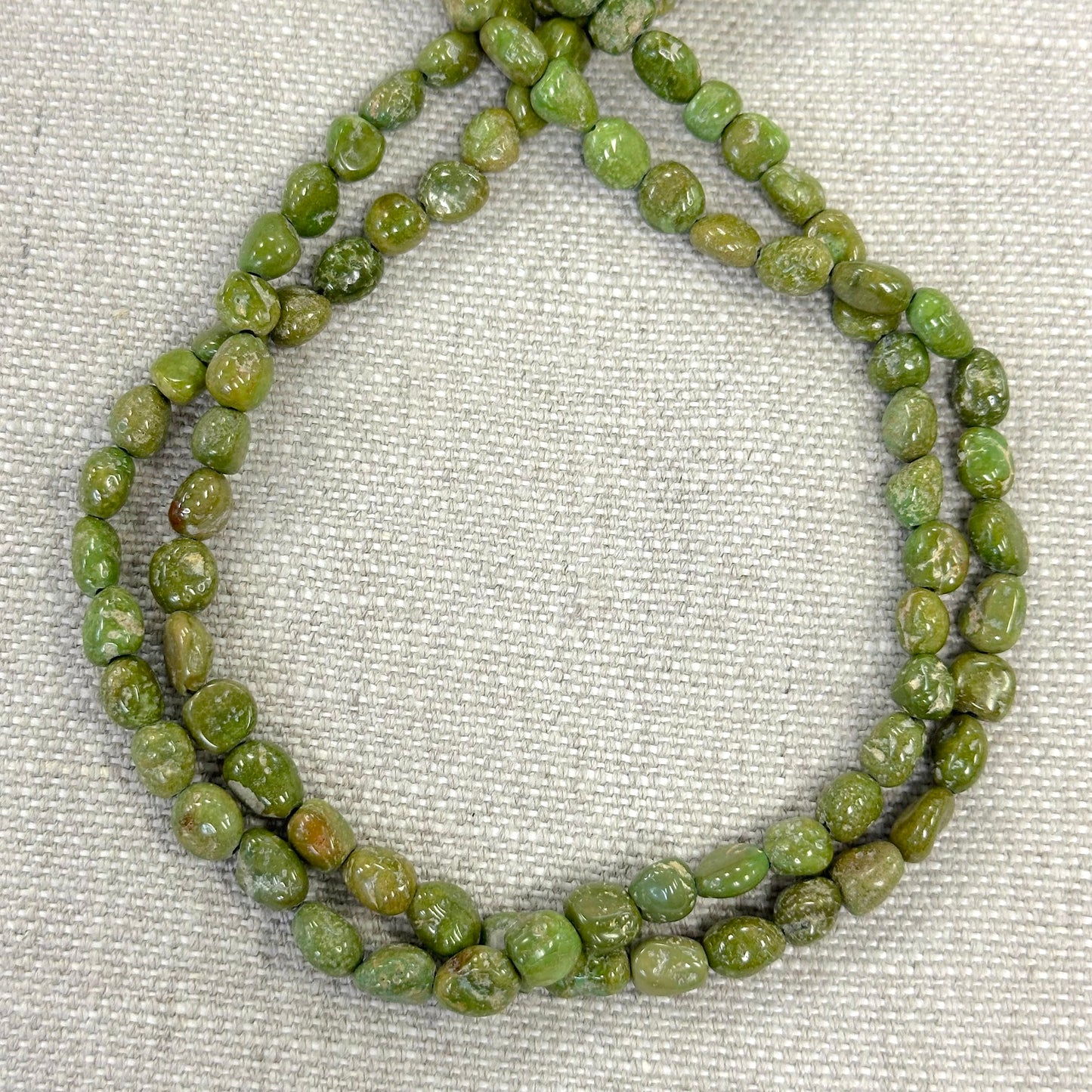 Kingman Emerald Valley 6.8-8mm Freeform Nugget Strands -- 16"