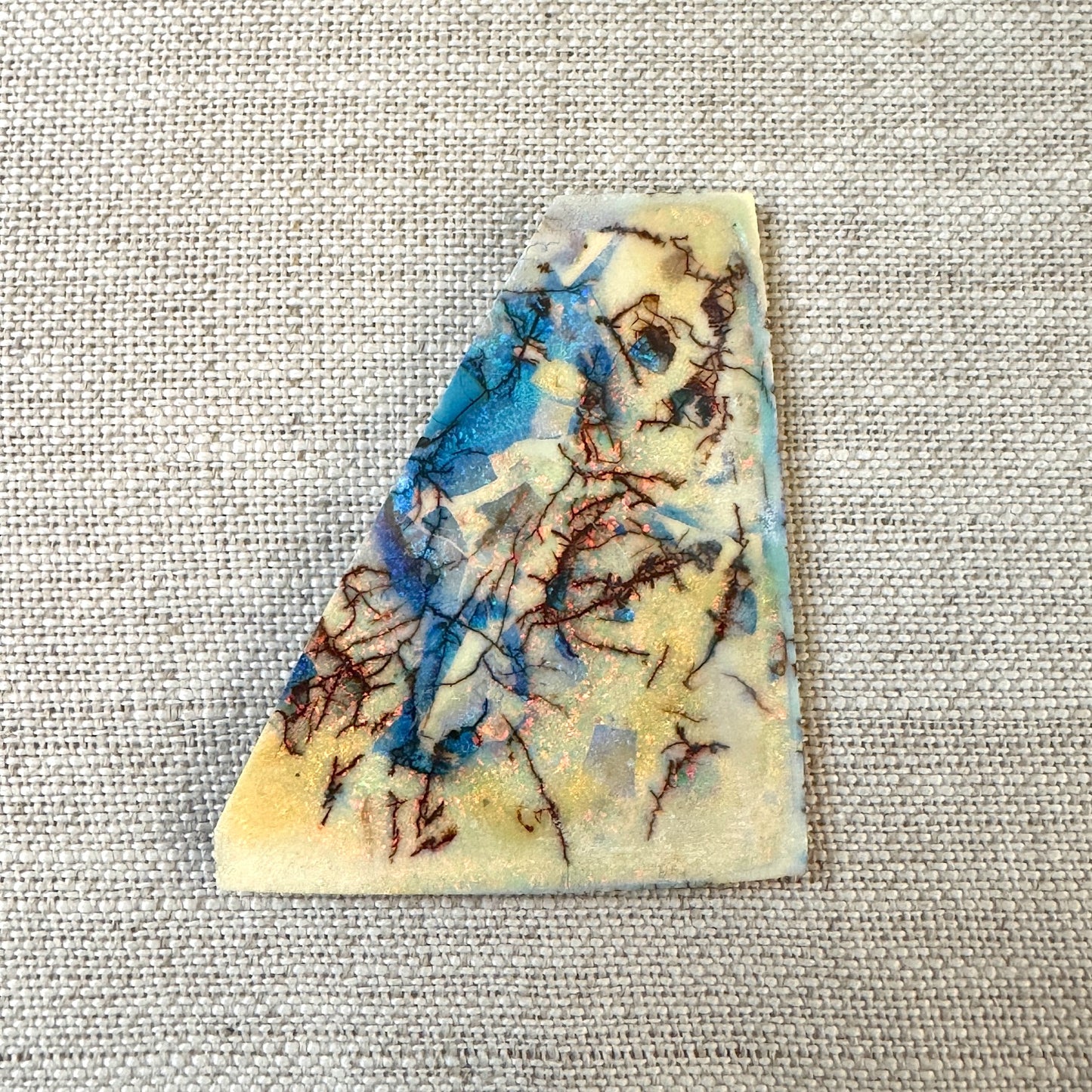 Sterling Opal Unbacked Rough Slab -7.7 gr