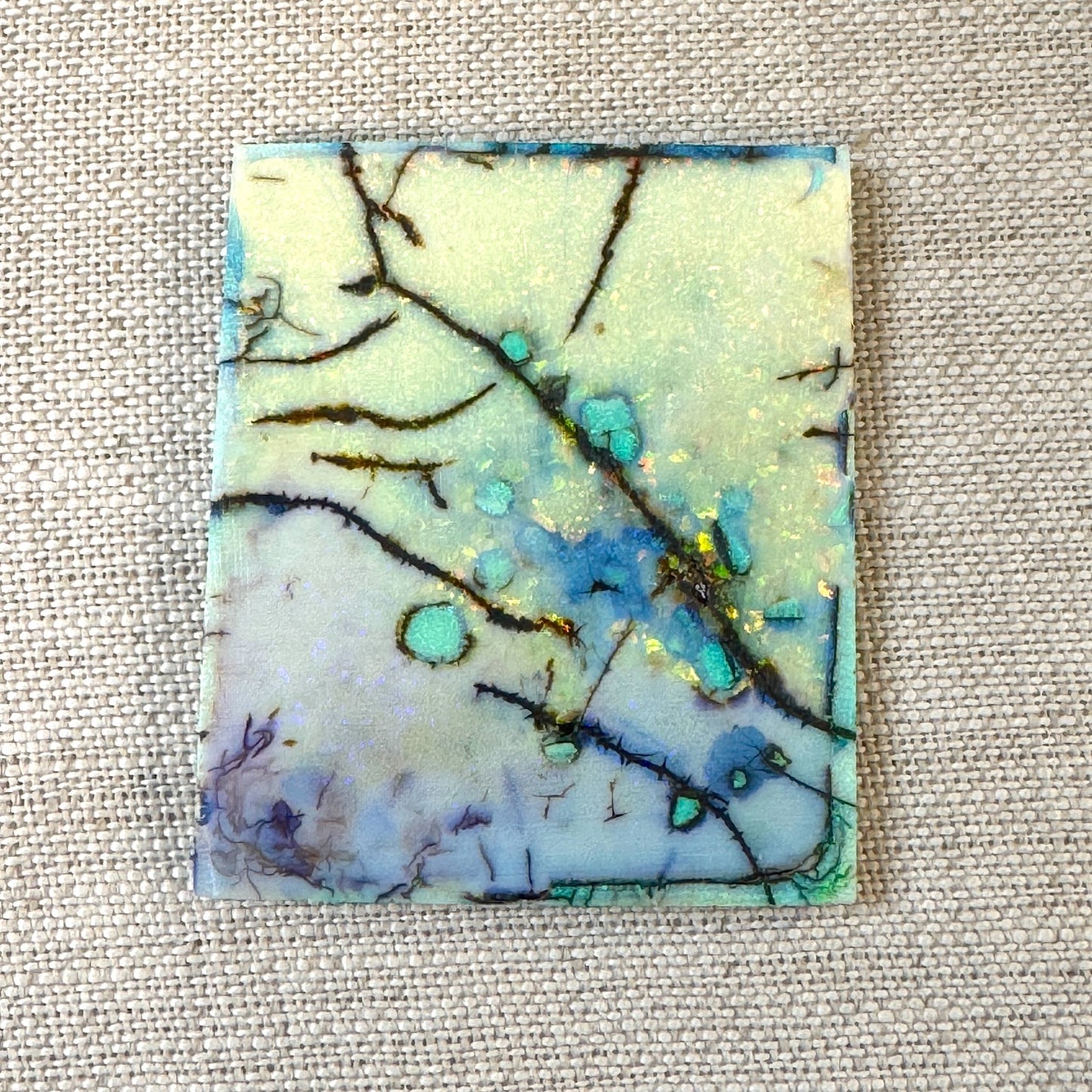 Sterling Opal Unbacked Rough Slab -11.4 gr