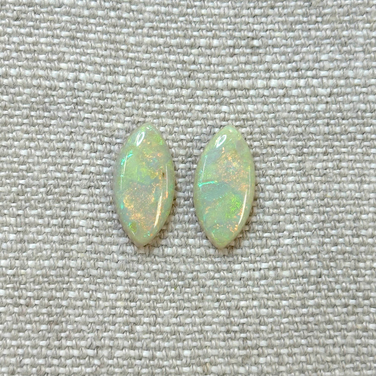 Sterling Opal 9x18mm Marquise Cabochon Set