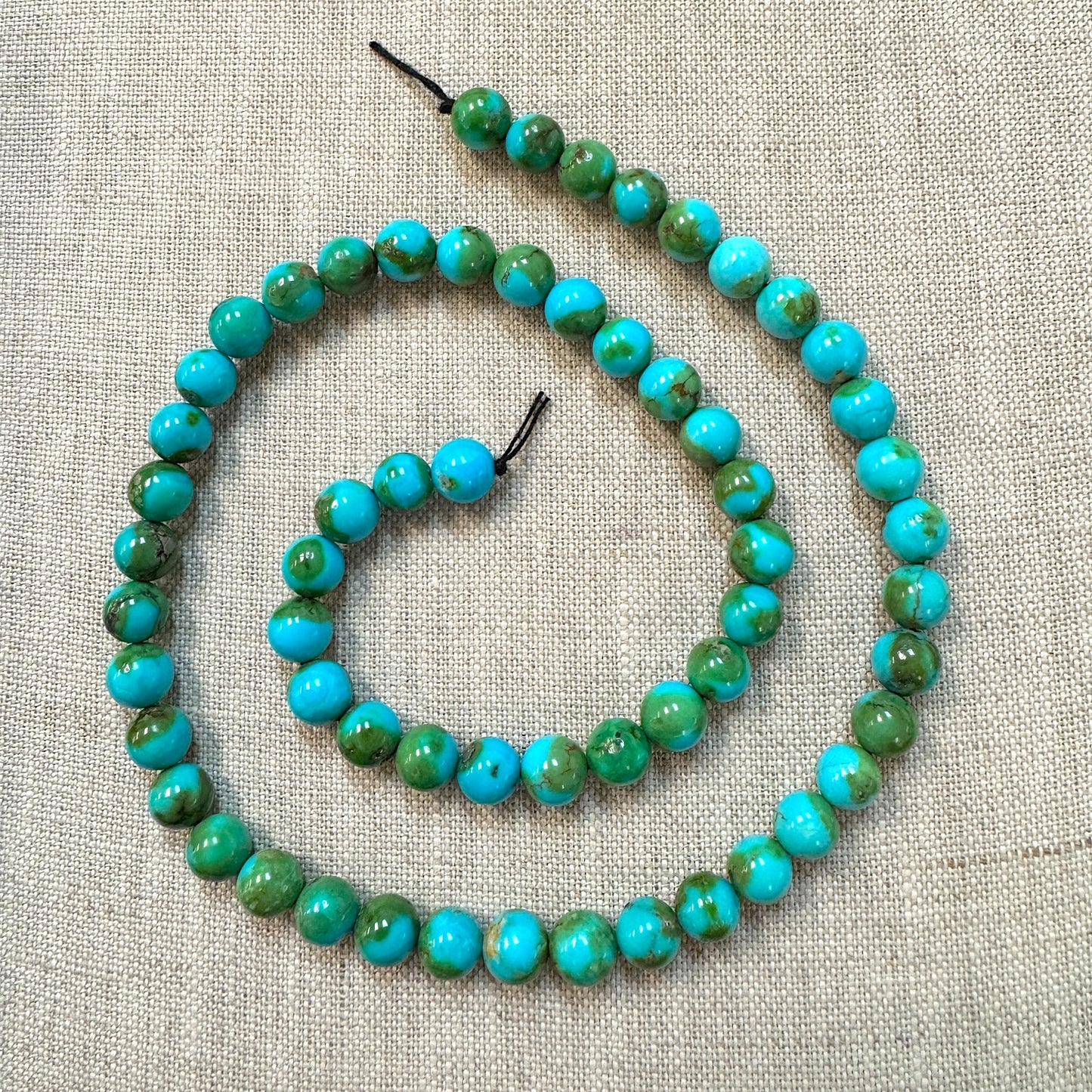 Sonoran Mountain 7.4 - 7.8 mm Round Bead Strands --18"