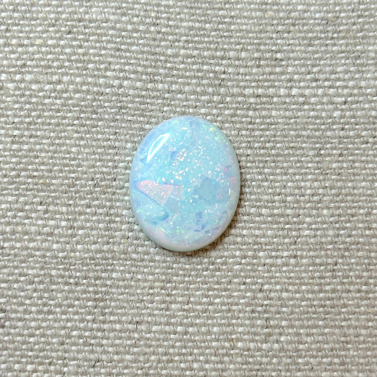 Sterling Opal 18x22mm Oval Cabochon