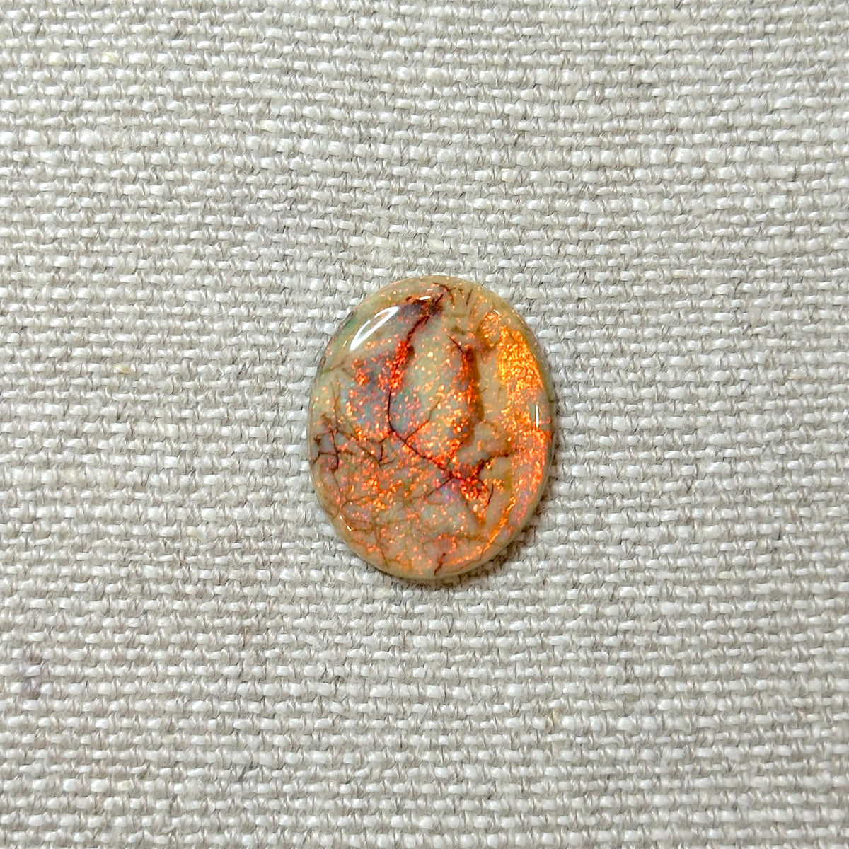 Sterling Opal 18x22mm Oval Cabochon
