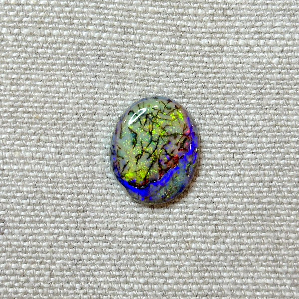 Sterling Opal 18x22mm Oval Cabochon