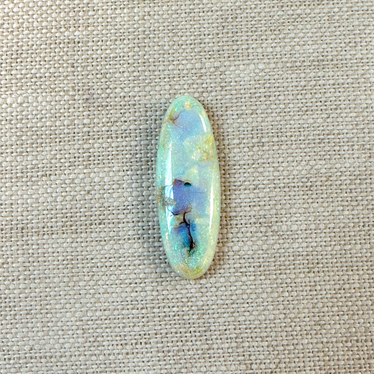 Sterling Opal 10x30mm Oval Cabochon