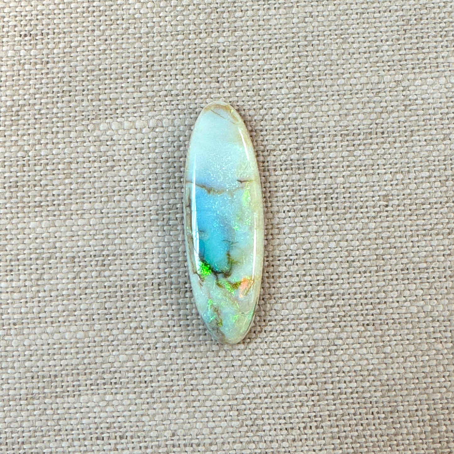Sterling Opal 10x30mm Oval Cabochon
