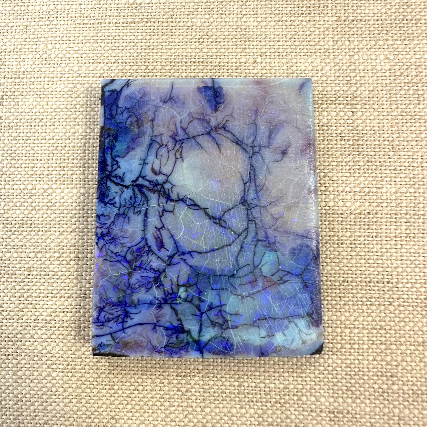 Sterling Opal Backed Rough Slab -10.9 grams