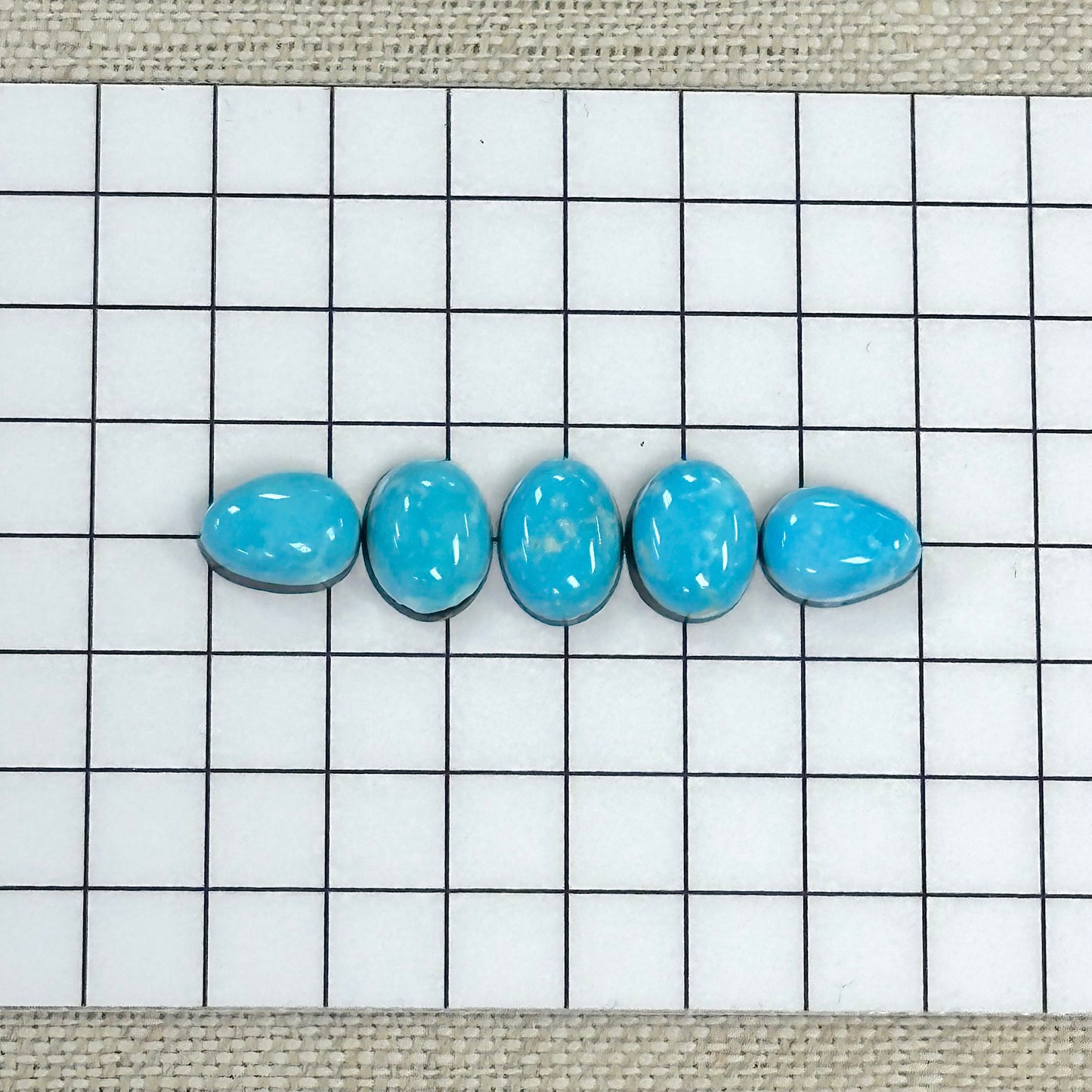 Kingman Ithaca Turquoise Cabochon Set