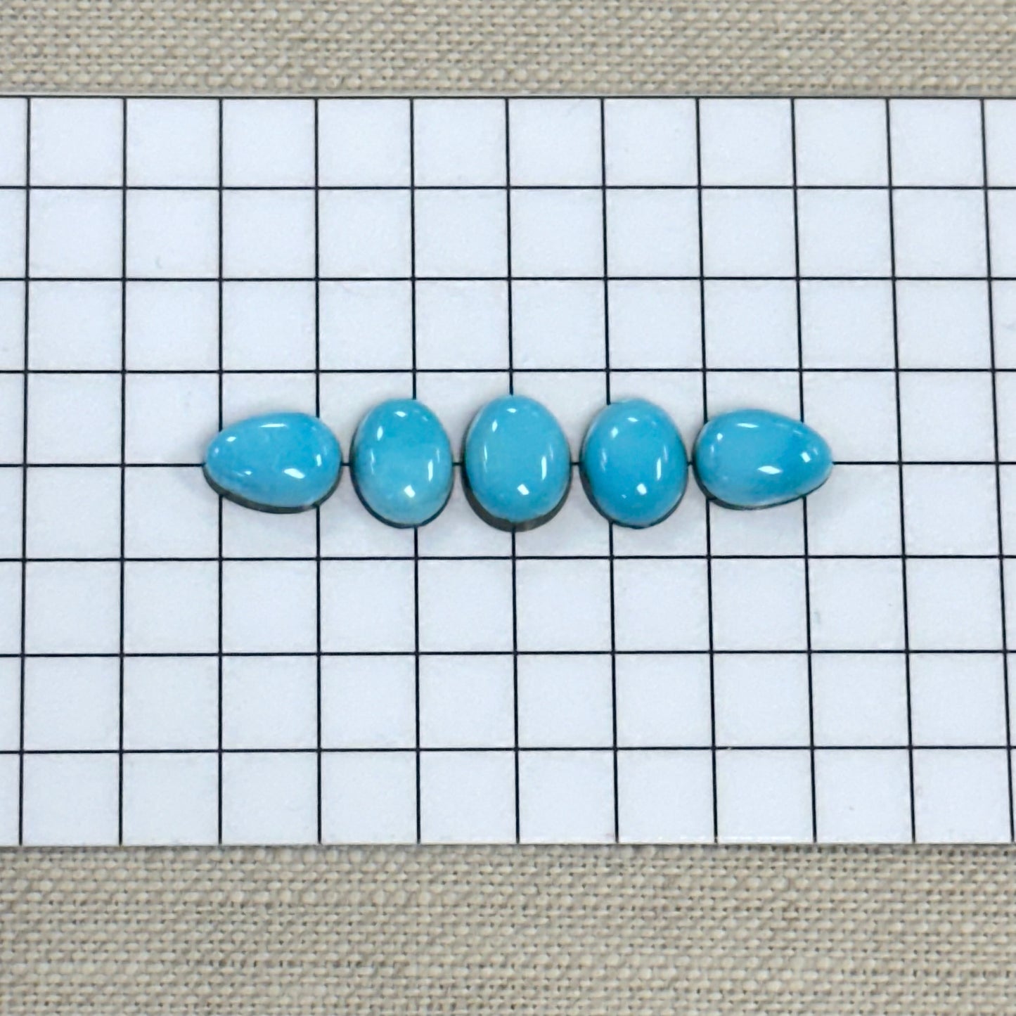 Kingman Ithaca Turquoise Cabochon Set