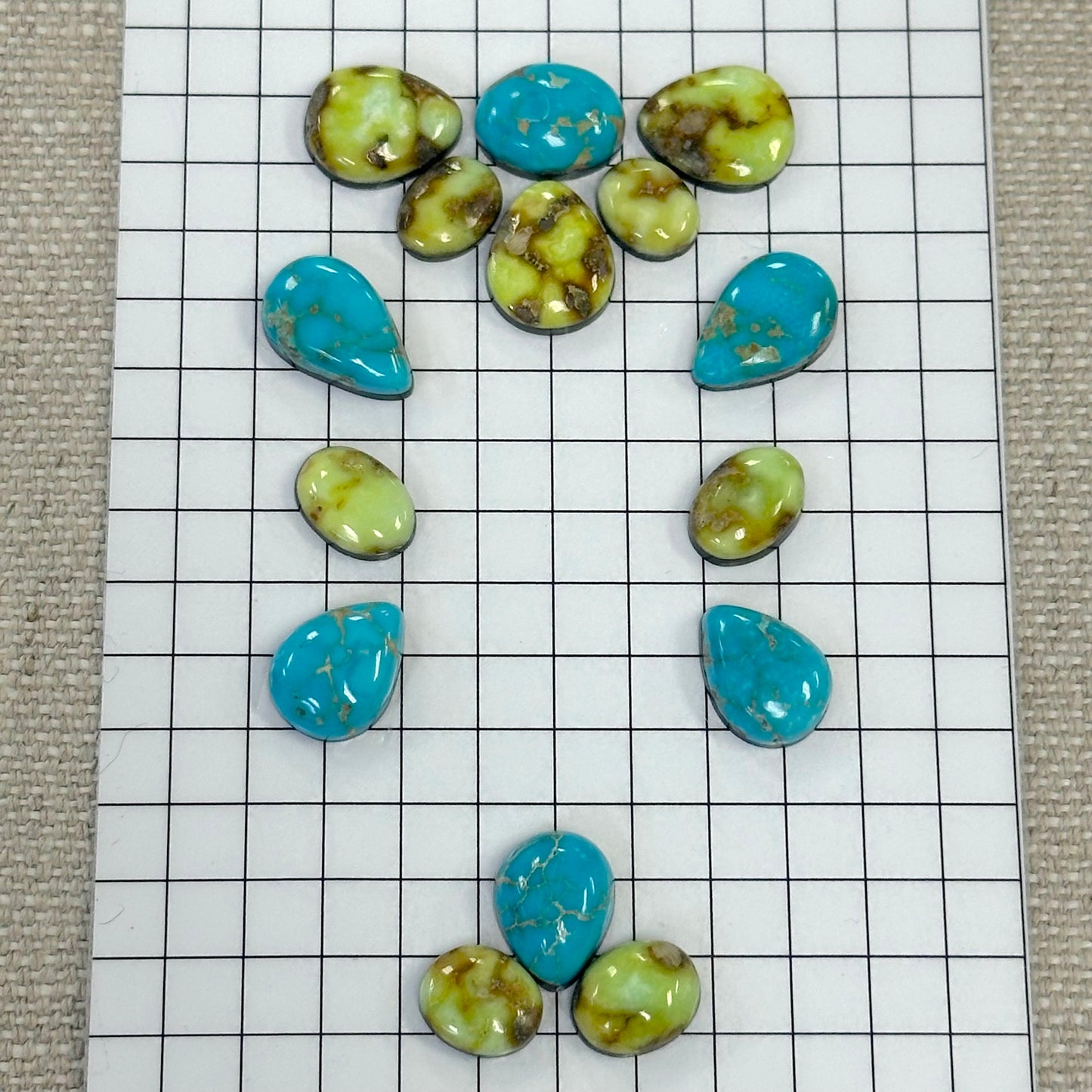 Mixed Sonoran Cabochon Buckle Set