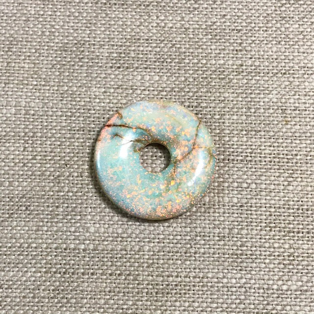 Sterling Opal 20mm Lifesaver