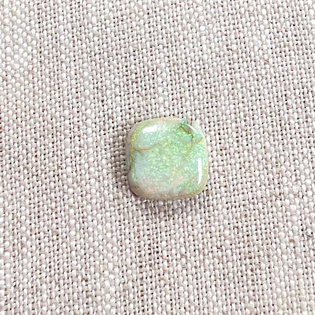 Sterling Opal 12mm Square Cushion Cut