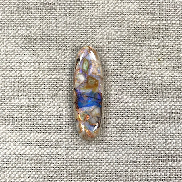 Sterling Opal 10x30mm Oval Cabochon