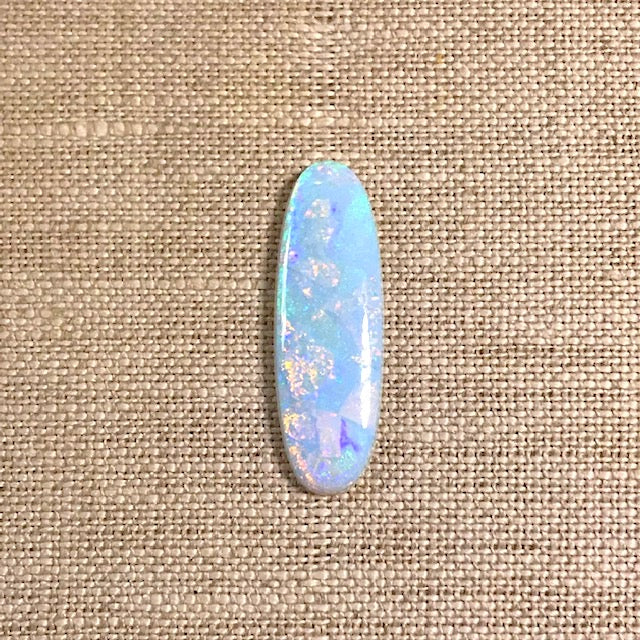 Sterling Opal 10x30mm Oval Cabochon