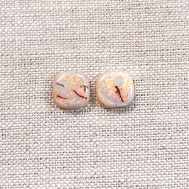 Sterling Opal 10mm Cushion Cut Square Cabochon Set