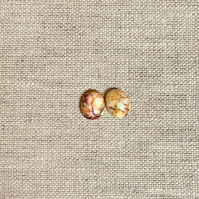 Sterling Opal 8x10mm Oval Cabochon Set